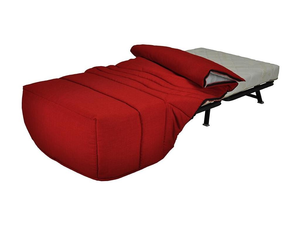 Banquette lit accordéon 1 place 90x190 matelas 12cm Brioca-Couleur A 587 QHYZ60743