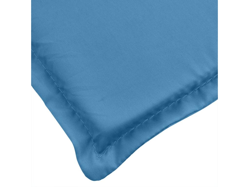 Coussins de banc de jardin lot de 2 bleu méDekonaoé tissu JMQV21467