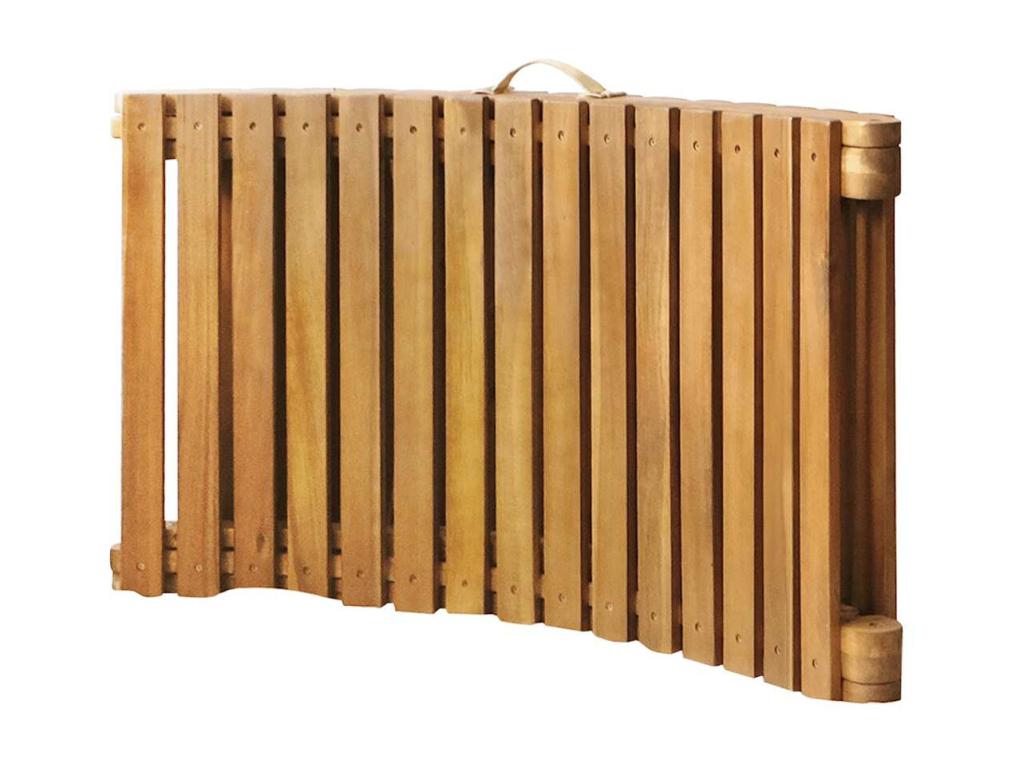 Chaise longue de jardin avec coussin Bois d'Dekonao solide CSID64969