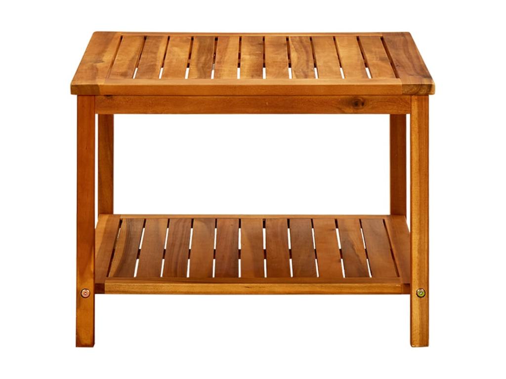 Table basse 60x60x45 Bois d'Boisona solide ZIAF95017