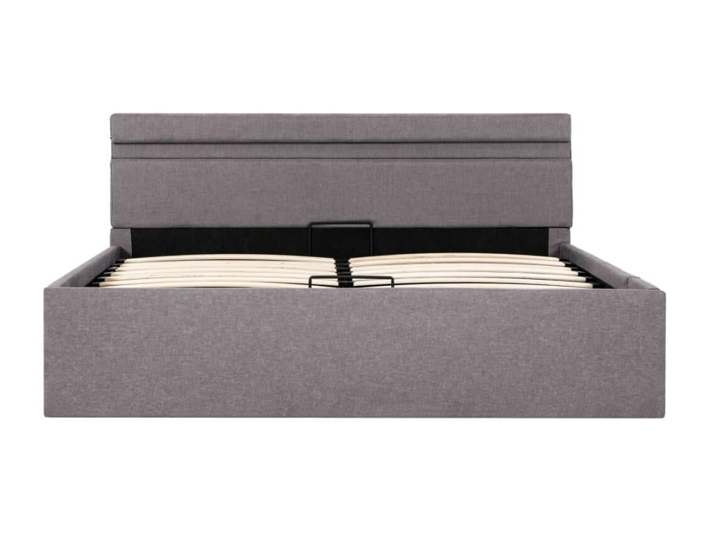 Cadre de lit à stockage hydraulique et LED Dekonao 140x200 cm XXSM96685