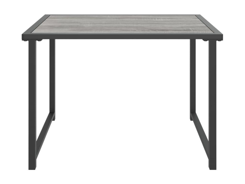 Table de jardin anthracite 55x40x37 cm acier PPPX37597