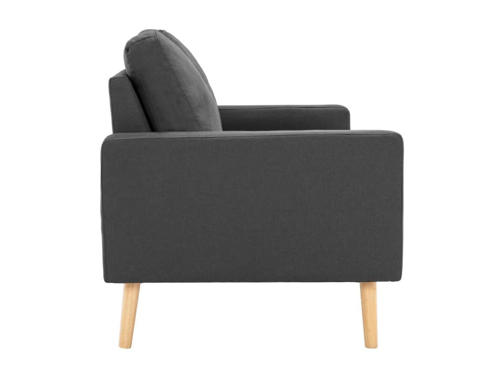 Canapé 2 places de tissu grise 130x76x82.5 cm 02 0020602 CXAZ07252