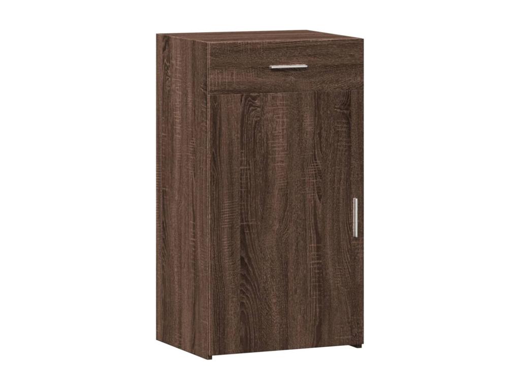 Buffet chêne marron 50x42.5x93 cm bois d'ingénierie PYGW46531