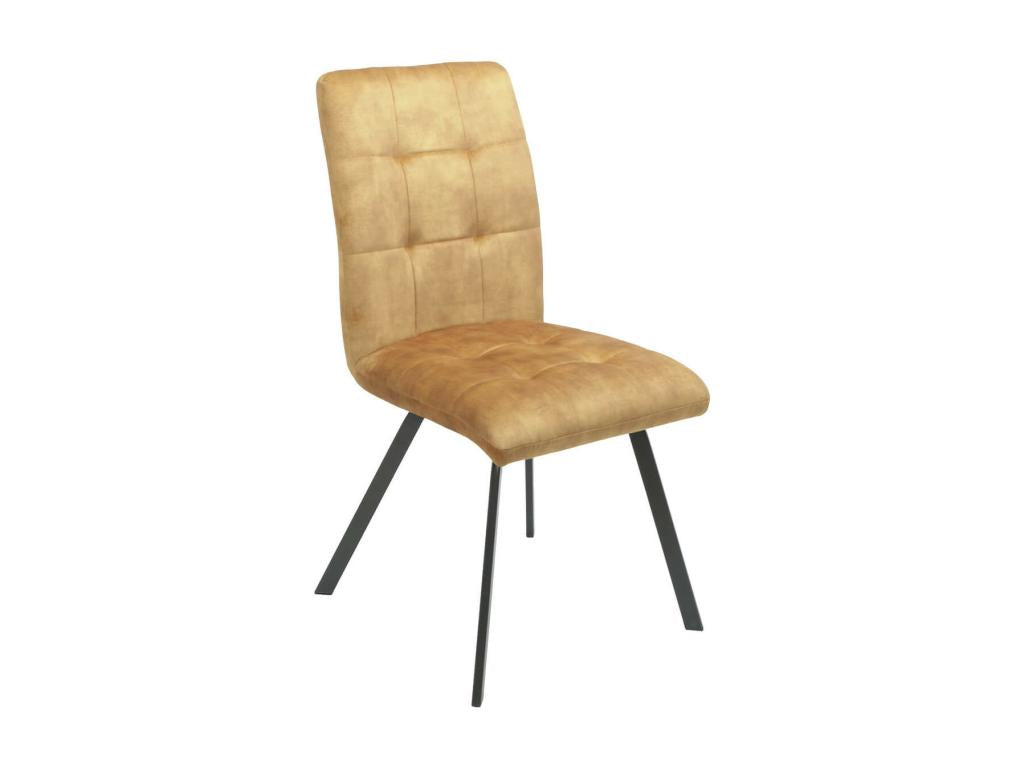 Dekonao - Lot de 6 Chaises Capitonnées Jaune WUCB60249