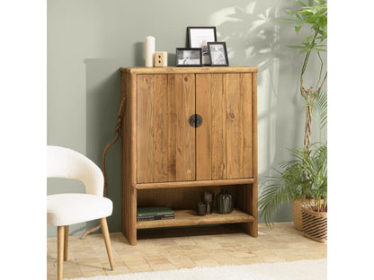 Dekonao - Buffet 2 portes 1 niche bois pin recyclé KSPM44660