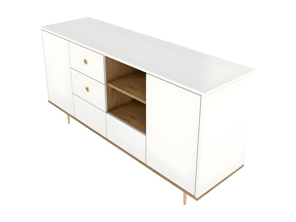 Buffet moderne blanche Dekonao / 160 cm NXGS46308