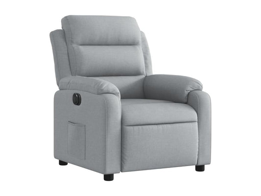 Fauteuil inclinable électrique Gris clair Tissu RLUH70769