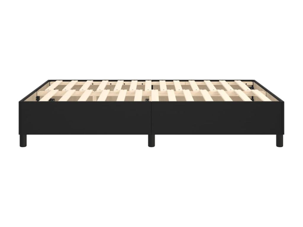 Sommier à Nobellea de lit Noir 140x190 cm Similicuir THDE82534