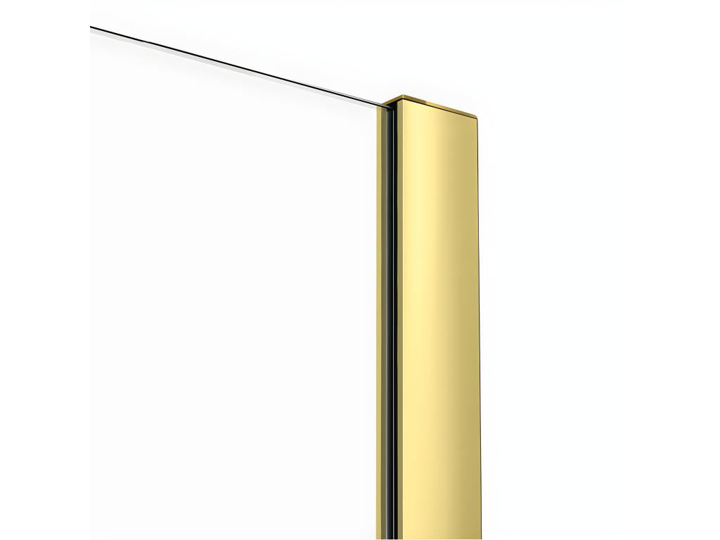 Porte de douche dorée 180 cm 2 volets coulissante gauche Dekonao GOLD CFFL49719