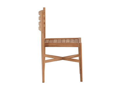 Kenya chaise de jardin empilable teck. QNXI84857