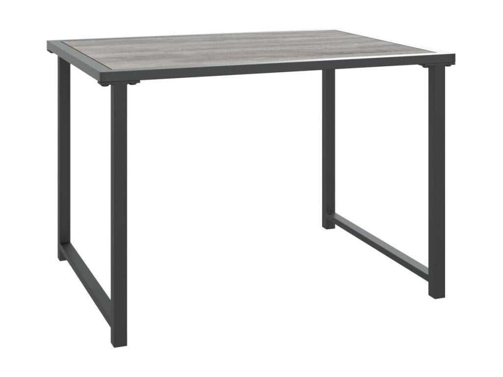 Table de jardin anthracite 55x40x37 cm acier PPPX37597
