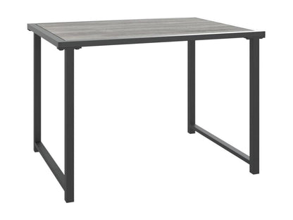 Table de jardin anthracite 55x40x37 cm acier PPPX37597