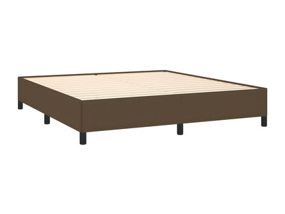 Lit à sommier tapissier avec matelas Marron foncé 160x200 cm GONA56086