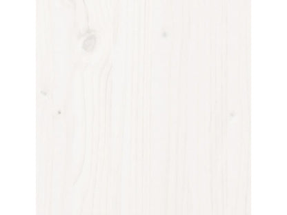 Cadre de lit sans matelas blanc 135x190 cm bois de pin massif KDKN27036