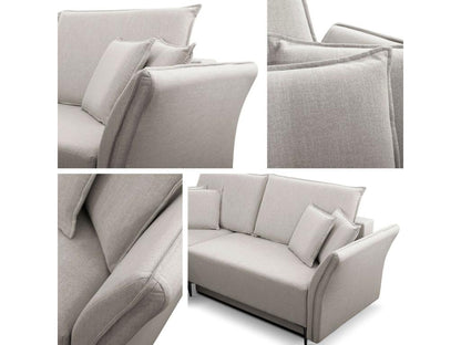 Canapé d'angle Dekonao 146 Vert Fonction de couchage Boîte de literie 247x142x96cm OPOC15354