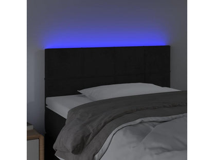 Tête de lit à LED Noir 80x5x78/88 cm Velours TLZF90654