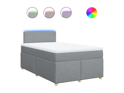 Sommier à Dekonao de lit avec matelas Gris clair 120x200cm Tissu AFKF99218