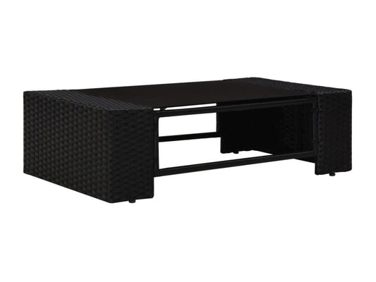 Salon de jardin 10 pièces Résine tressée Noir SWEY06333