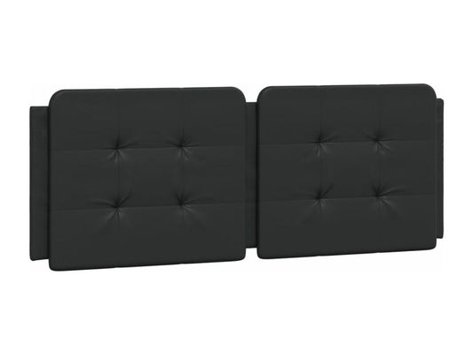Coussin de tête de lit noir 120cm similicuir HOMX74414