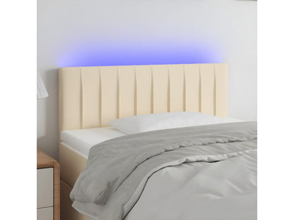 Tête de lit à LED Crème 90x5x78/88 cm Tissu AXHO13663