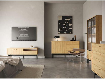 Meuble TV - 154 cm - couleur du bois de caryer - Dekonao OQHB12938