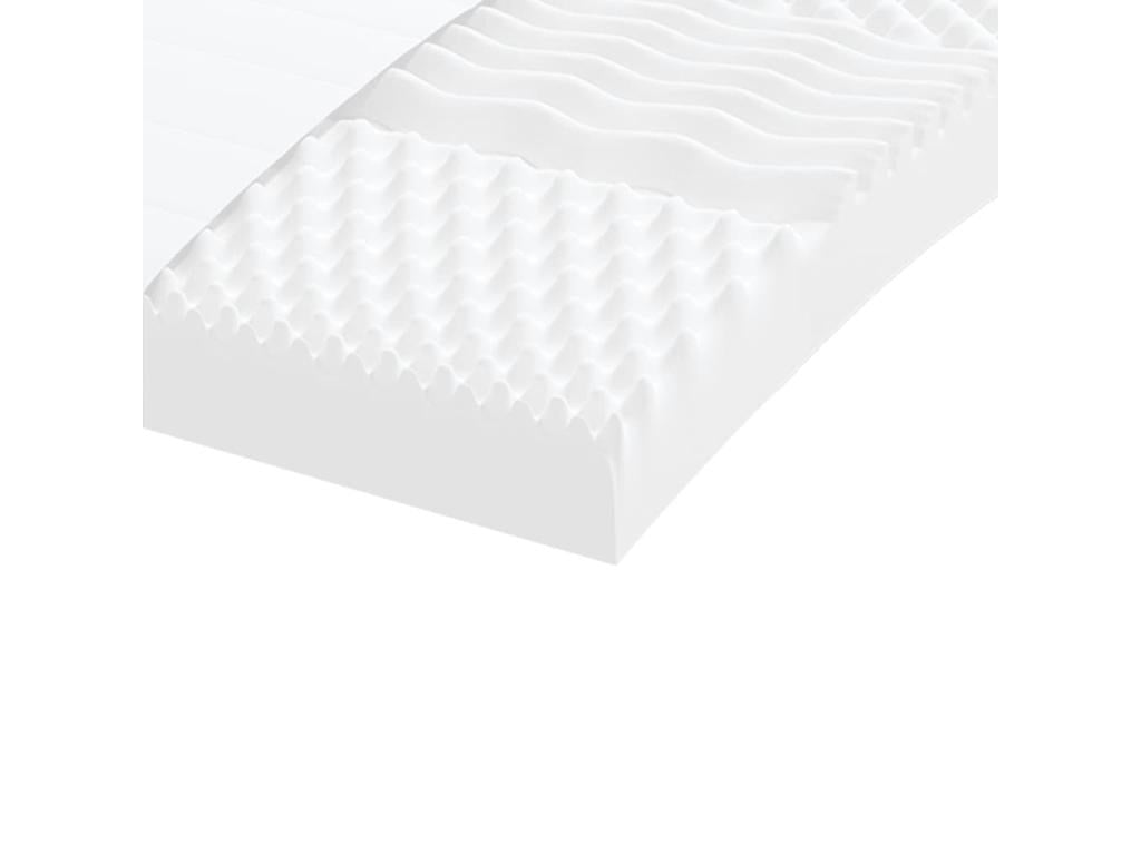 Lit de jour avec gigogne et matelas crème 100x200 cm tissu IKLJ92532