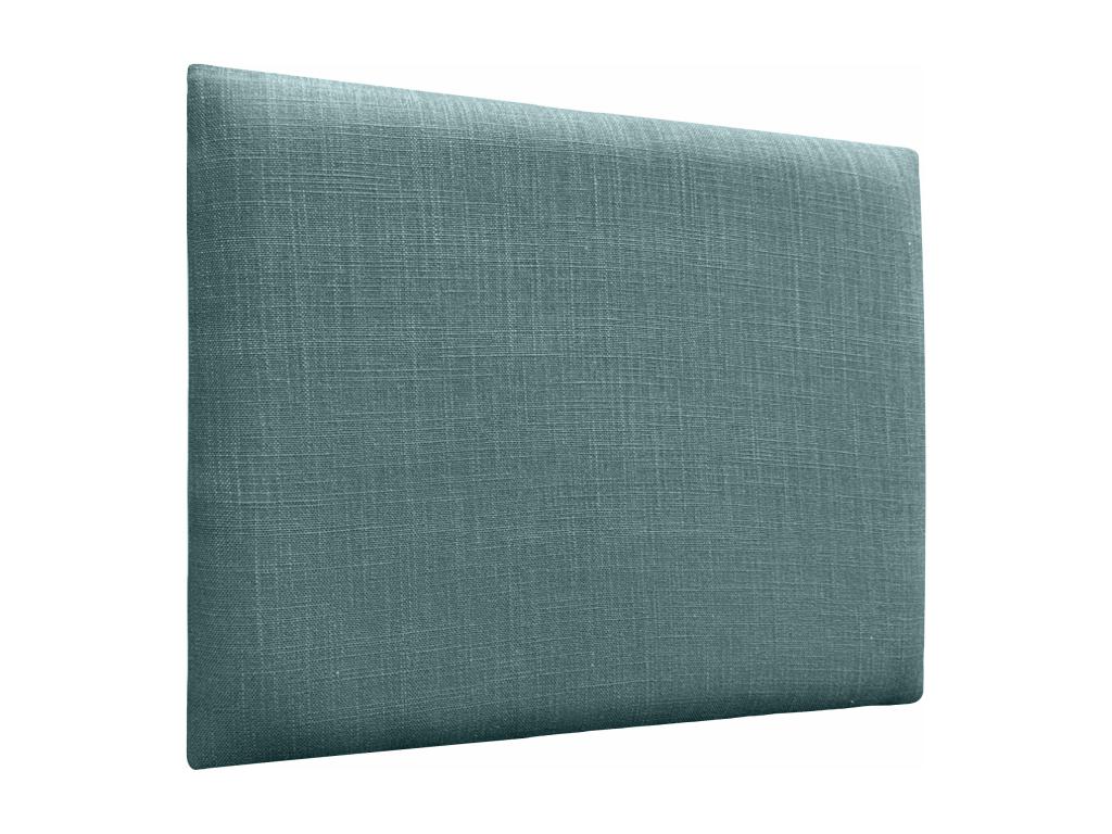 Dekonao Tête de lit capitonnée en lin naturel composée de panneaux autocollants interchangeables pour chambre de luxe rembourrée turquoise 80 cm  QZKU14743