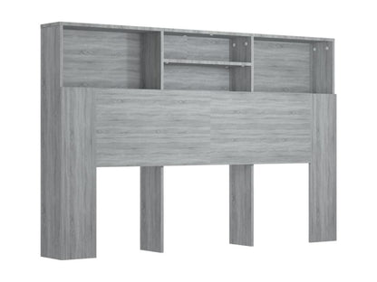 Armoire de tête de lit Dekonao gris 160x19x103.5 cm OROK32428