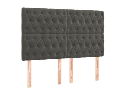 Sommier à Dekonao de lit matelas et LED Gris foncé 180x200 VJYW09560