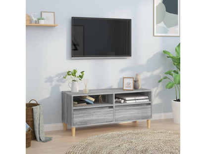 Meuble TV Dekonao gris 100x34.5x44.5 cm bois d'ingénierie AJDC33522