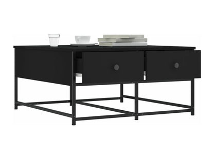 Table basse noir 80x80x40 bois d'ingénierie NHDR52967