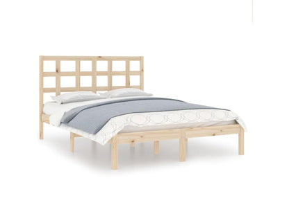 Cadre de lit sans matelas 140x200 cm bois massif AEXO64725