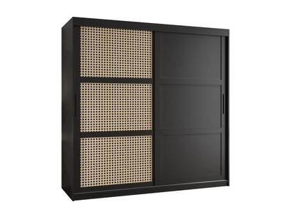 ARMOIRE Nobellea 3 À PORTES COULISSANTES 200/180/62 2 Portes negro AAWO88230