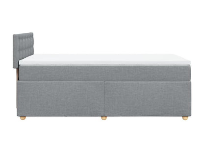 Sommier à Dekonao de lit avec matelas gris clair 80x200 cm tissu XWBH76707