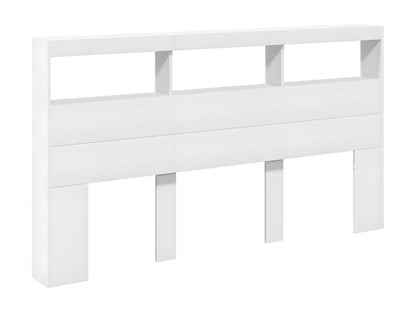 Armoire tête de lit avec LED blanc 180x17x102 cm EXTJ32011