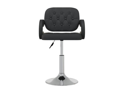 Chaises à manger pivotantes lot de 2 noir similicuir ILWY27869