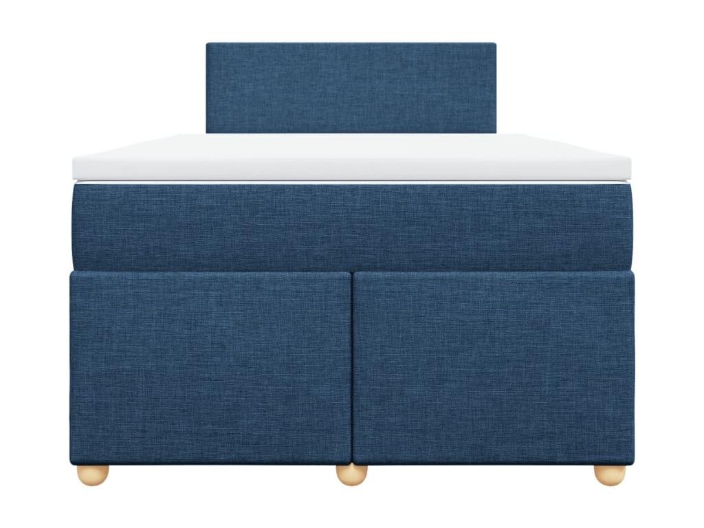 Sommier à Dekonao de lit avec matelas Bleu 120x200 cm Tissu PAFE28500