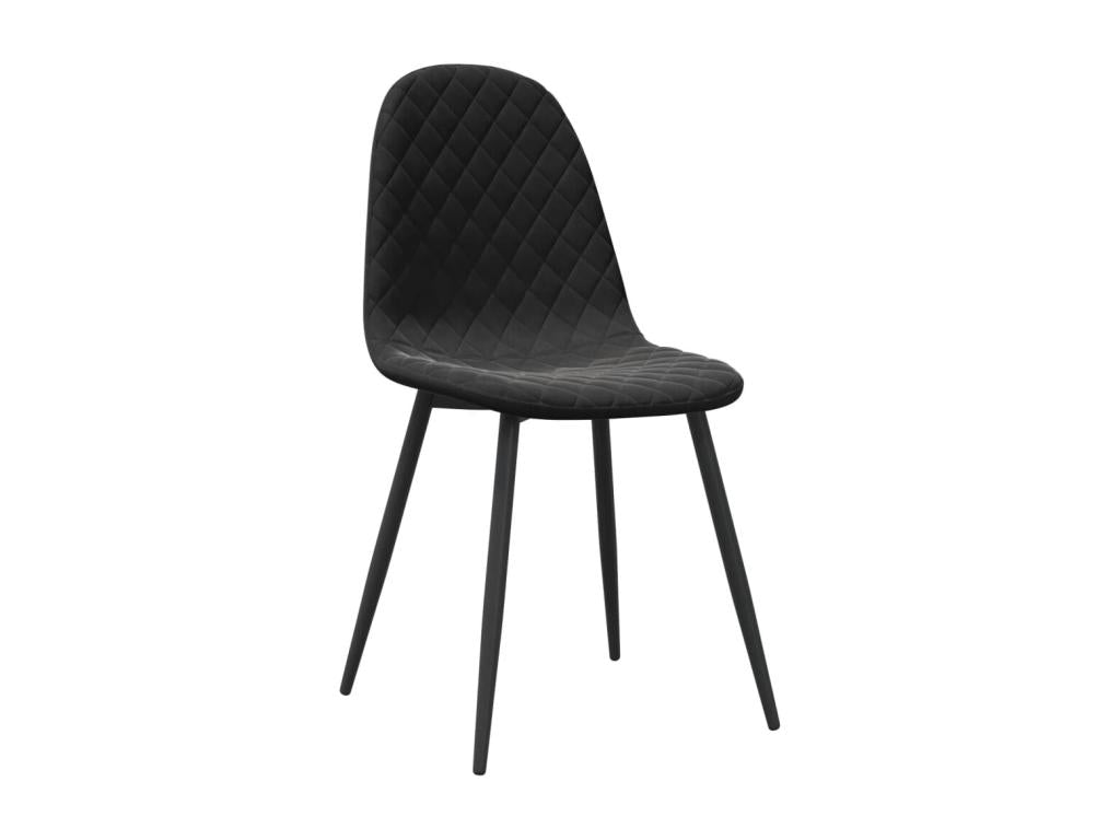 Chaises à manger lot de 6 noir velours DSZM55024