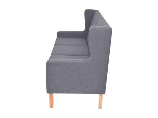 Canapé à 3 places tissu gris EDOH46030