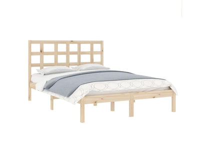 Cadre de lit sans matelas 140x200 cm bois massif AEXO64725