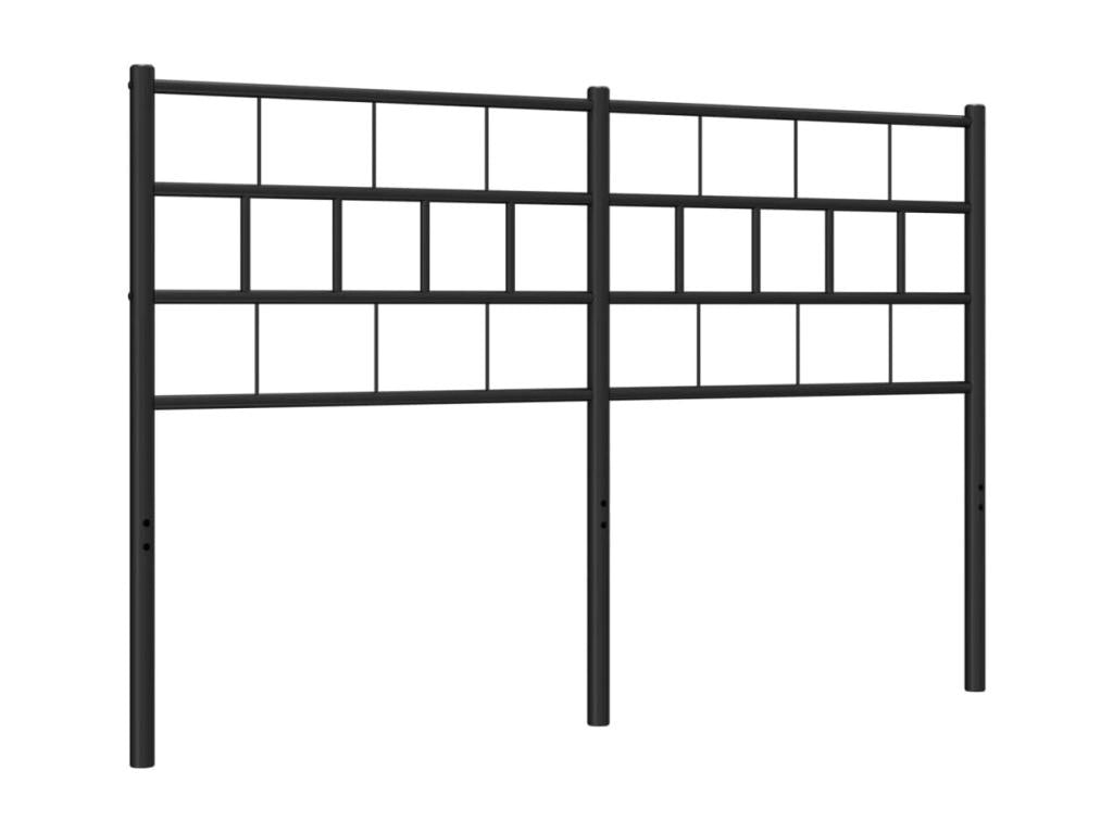 Tête de lit métal noir 135 cm HZEI01870