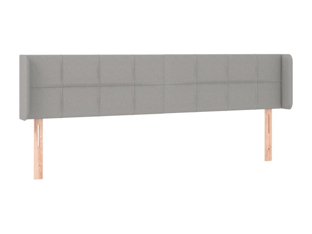 Tête de lit à LED Gris clair 163x16x78/88 cm Tissu UIXH50901