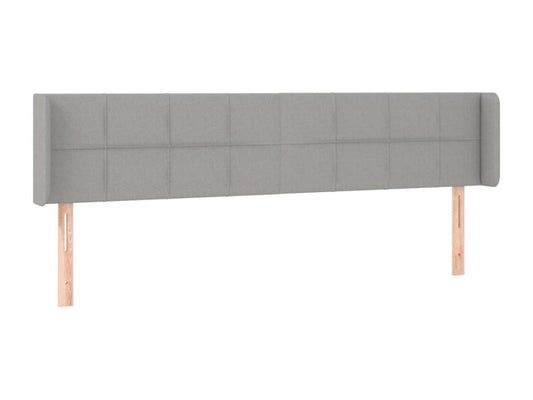 Tête de lit à LED Gris clair 163x16x78/88 cm Tissu UIXH50901