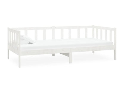 Lit de jour sans matelas blanc bois de pin massif 90x200 cm TYVS82613