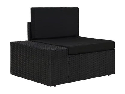 Salon de jardin 10 pièces Résine tressée Noir SWEY06333