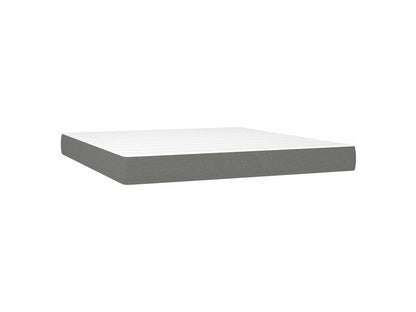 Sommier à Dekonao de lit avec matelas Gris foncé 180x200 Tissu WRFQ93659