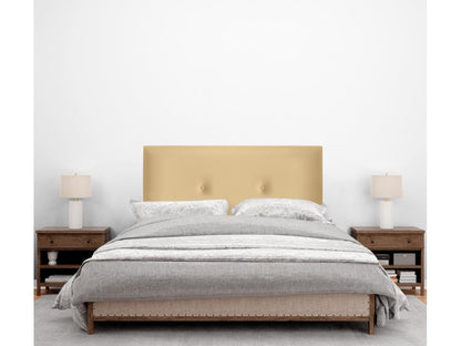 Nobellea Tête de lit simili cuir lisse avec Boutons 110x50cm Lits 105 - Vanille ELXT41527