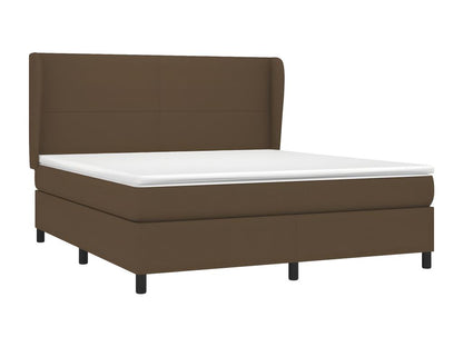 Lit à sommier tapissier avec matelas Marron foncé 160x200 cm GONA56086