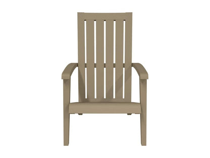 Chaises de jardin Nobellea lot de 2 marron clair PP VNVH17248